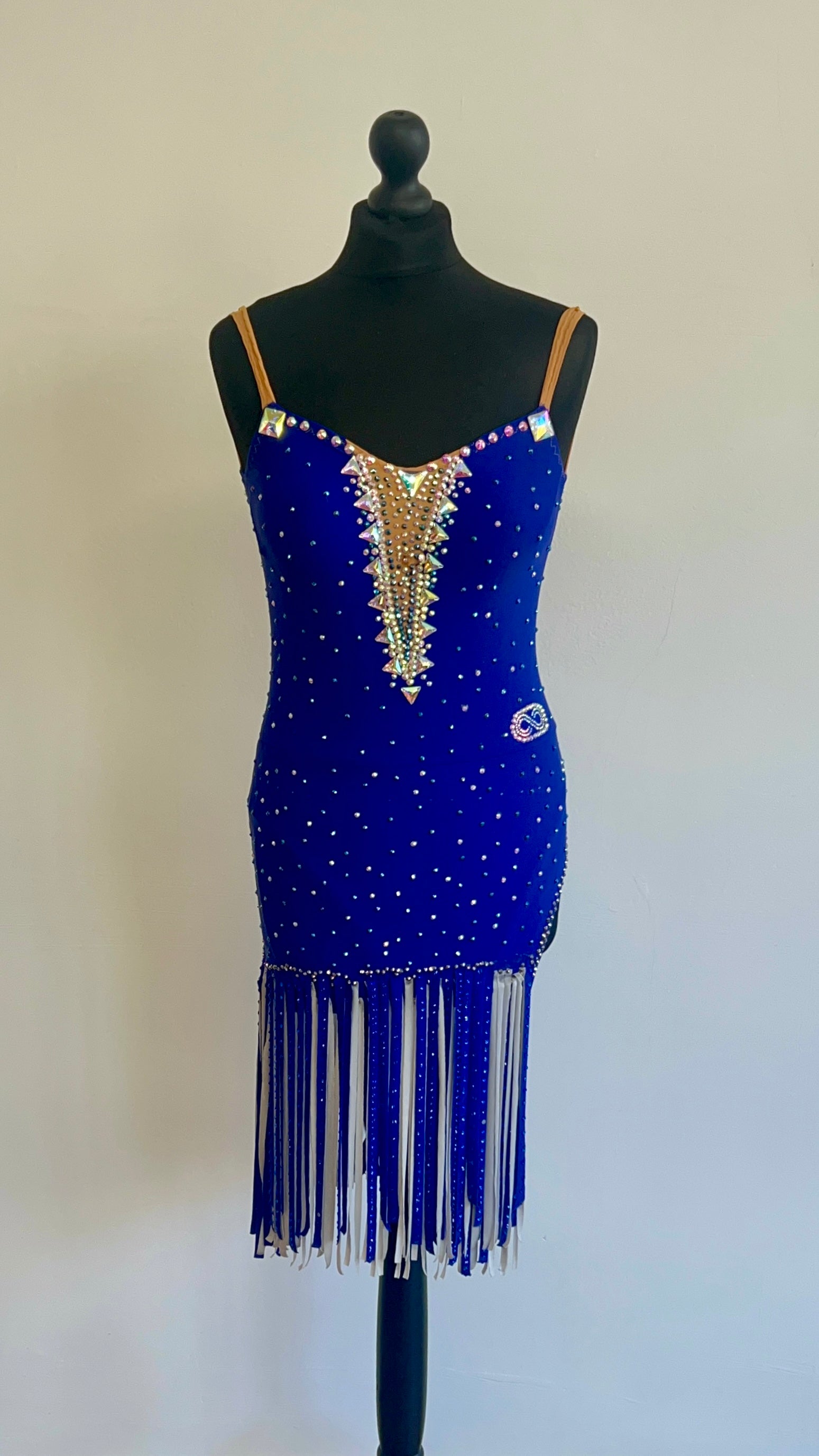Blue & Silver Latin Dress
