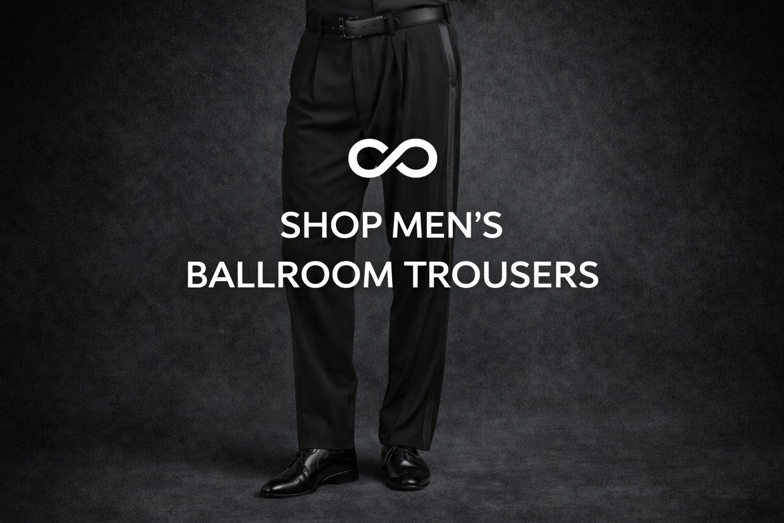 Men’s black dance trousers for ballroom and Latin – DSI and Chrisanne Clover