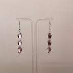 3 Drop Earrings in Pear drop
