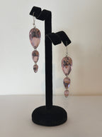 3 Drop Earrings in Pear drop