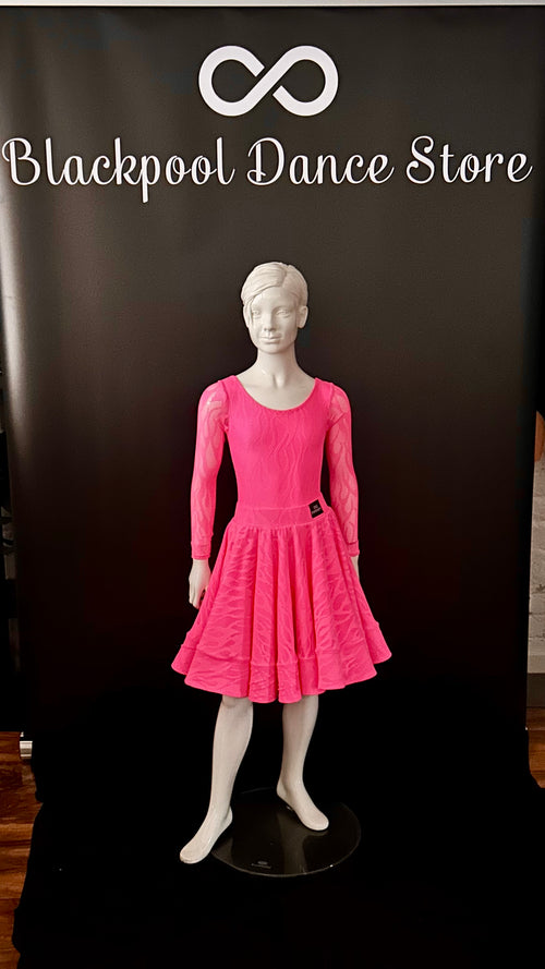 "Essentials" Flame Latin Stretch Lace Skirt