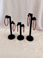Skinny "Glitz" Hoop Earrings