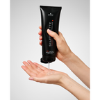 Clear texture of Silhouette Super Hold Gel showing high-shine, non-flaking formula.