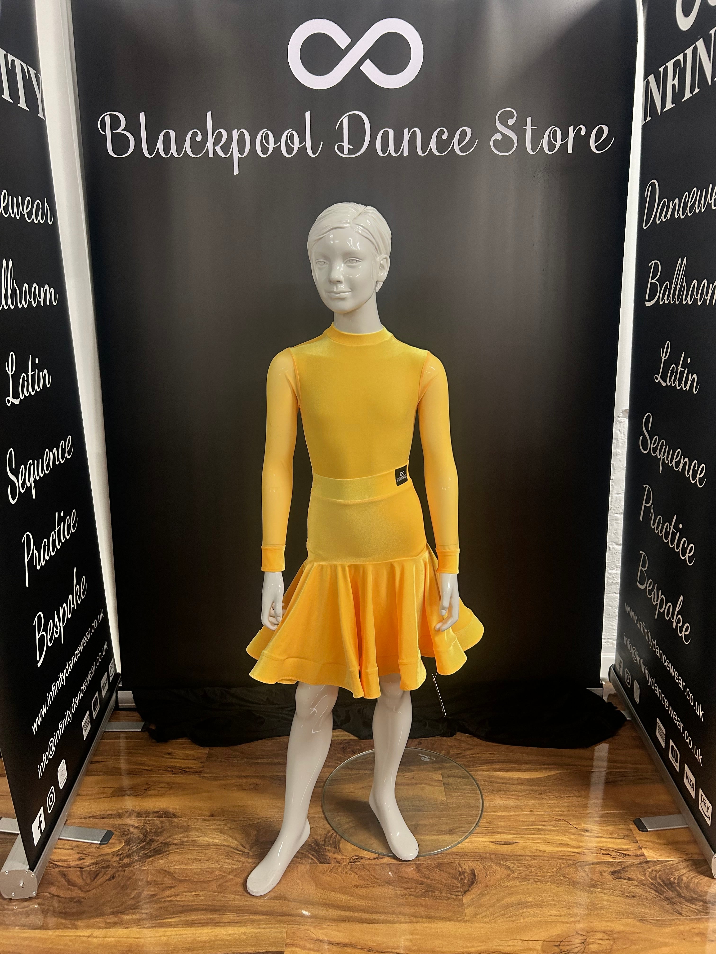 Latin Two Piece - Saffron Smooth Velvet