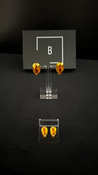Pear Drop Stud Earrings