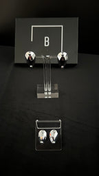 Pear Drop Stud Earrings