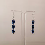 3 Drop Earrings in Pear drop