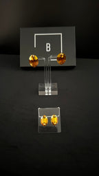 Oval Stud Earrings