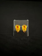 Pear Drop Stud Earrings