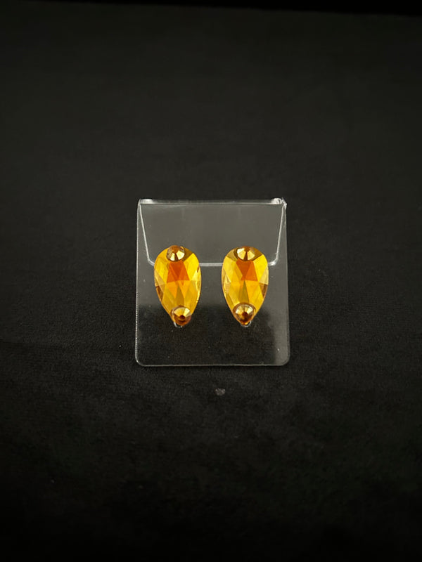 Pear Drop Stud Earrings