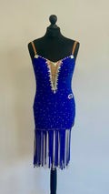 Blue & Silver Latin Dress