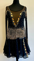 Black & Gold Latin Dress
