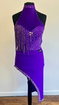 Purple Latin Two Piece (Approx UK Size 12-14)