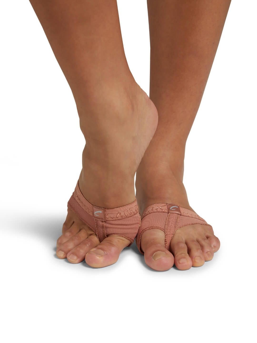 Capezio H07 footUndeez in Light Suntan — side view