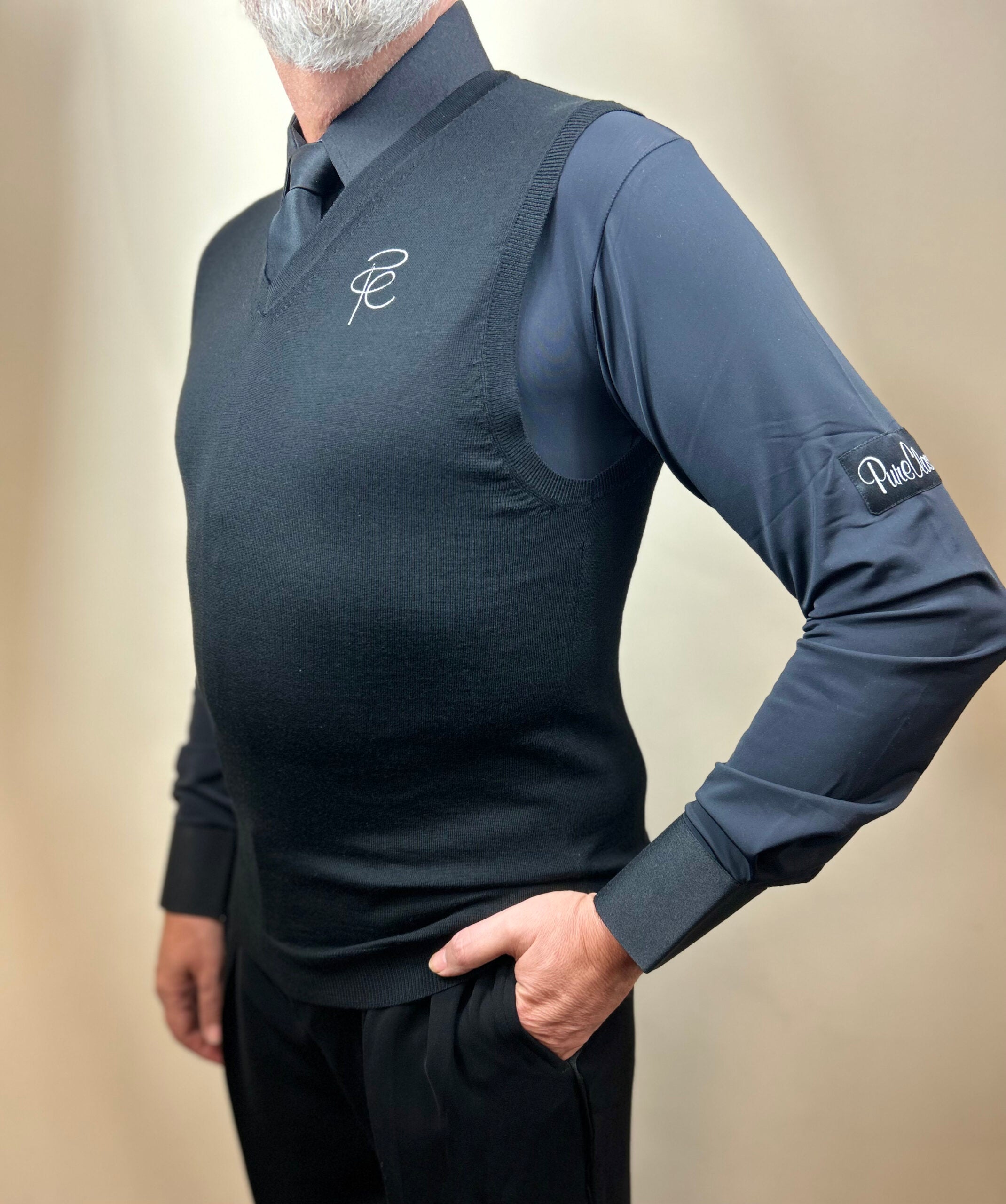 Pure Class - Fine Knitted Wool Sleeveless Jumper