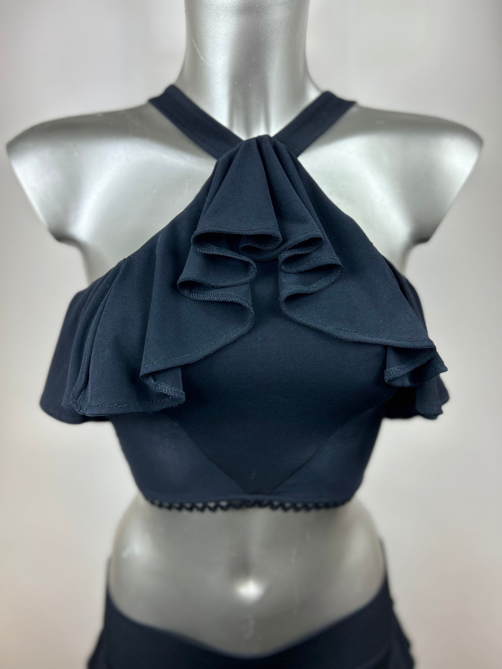 Pure Class - Ruffled Halter Dance Top