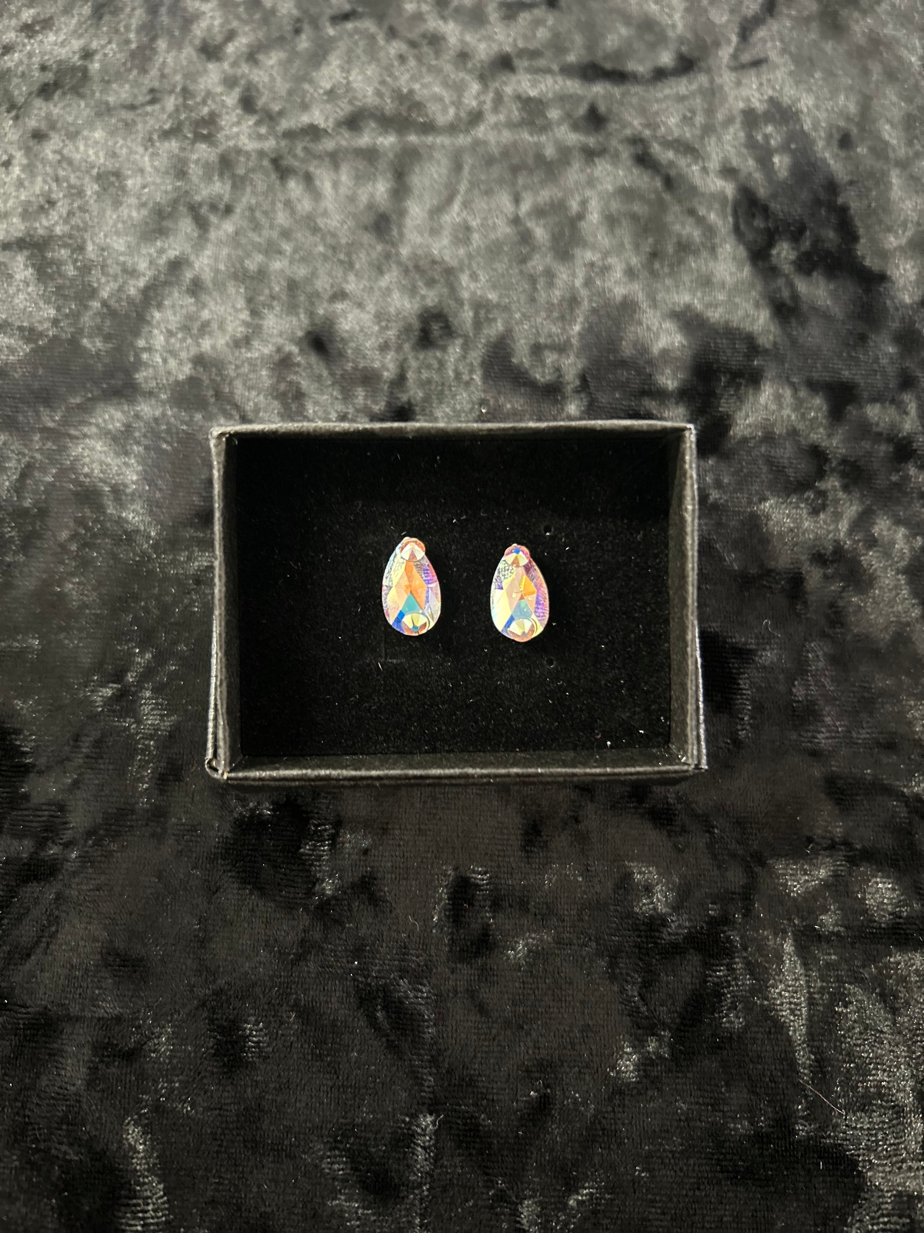 Pear Drop Stud Earrings