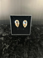 Pear Drop Stud Earrings