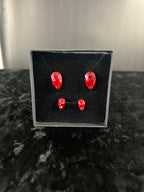 Pear Drop Stud Earrings