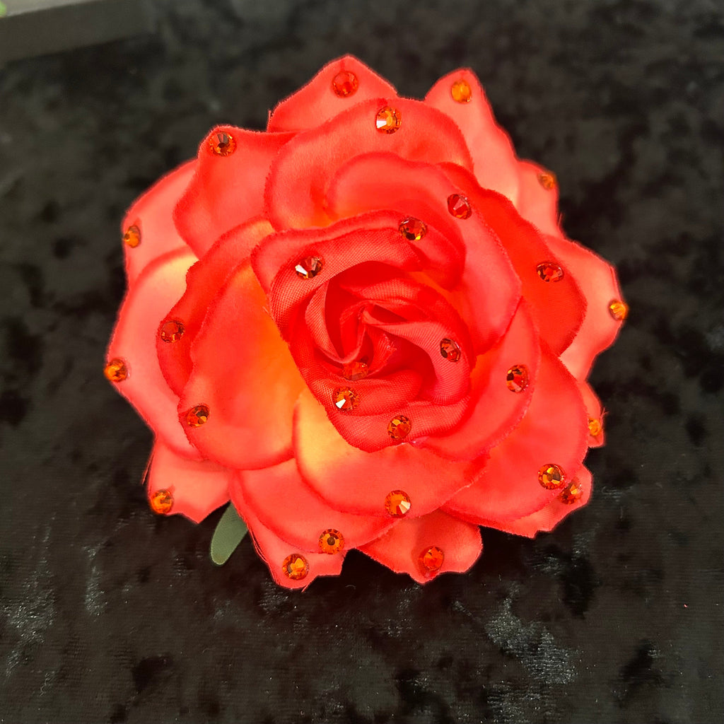 Luxury Crystal Stoned Hair Flower Clip
