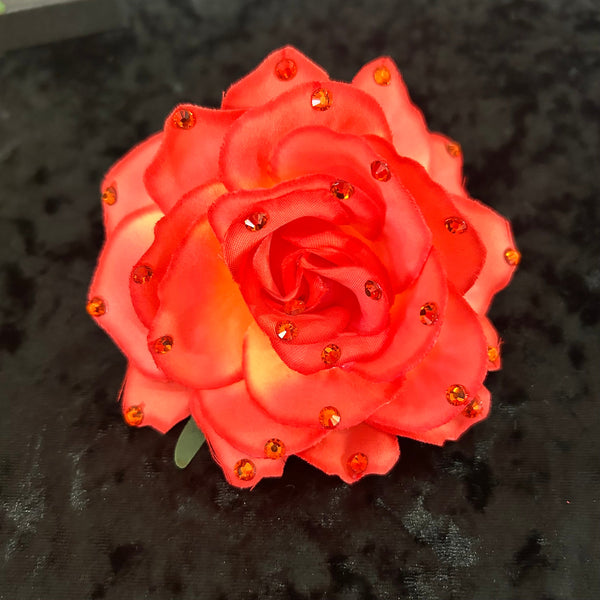 Luxury Crystal Stoned Hair Flower Clip