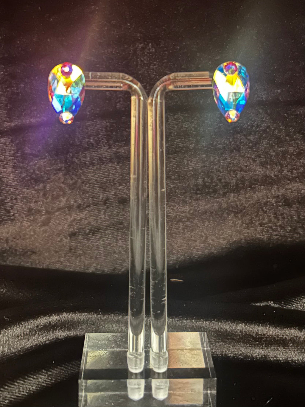 Pear Drop Stud Earrings