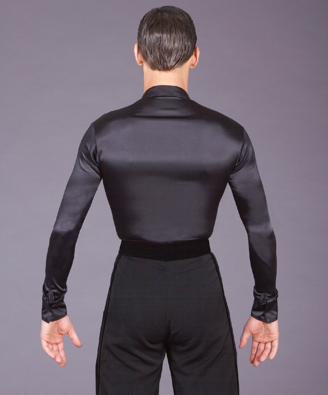 DSI Stretch Satin Latin Shirt