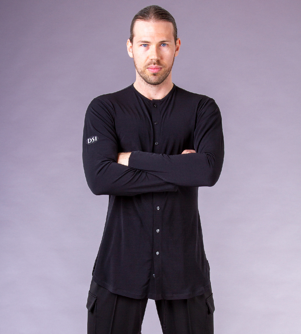 DSI Black Practice Shirt with Buttons