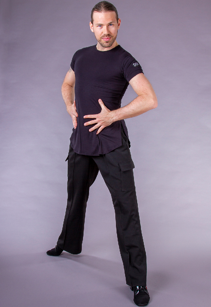 DSI Black Slim Fit T-Shirt (Nylon / Lycra)