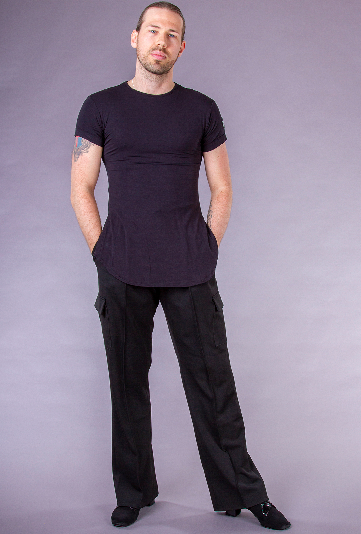 DSI Black Slim Fit T-Shirt (Nylon / Lycra)