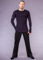 DSI Black Long Sleeve Practice Top with Thumb Holes