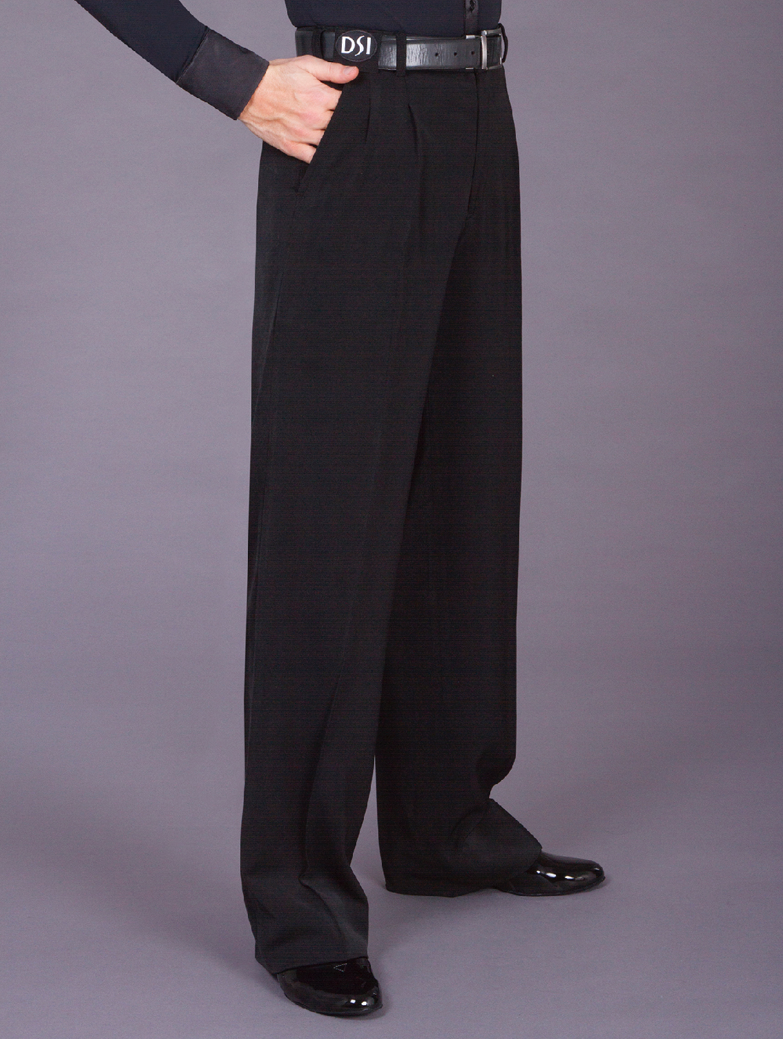 DSI Two Small Pleated Ballroom Trousers with Pockets & Belt Loops