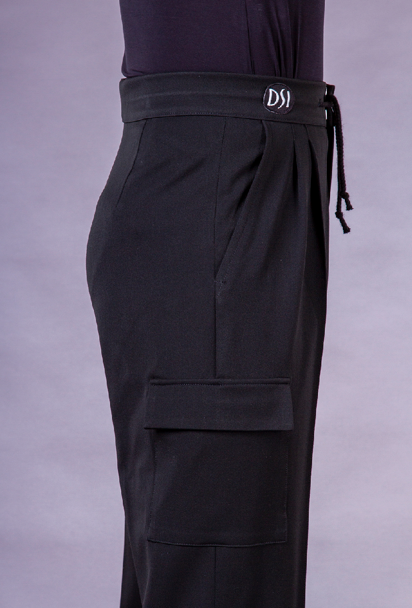 DSI Black Cargo Practice Trousers – Straight Leg