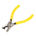 Professional dance shoe strap hole punch tool with yellow grip handle by Blackpool Dance Store