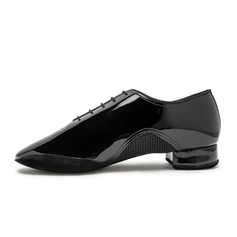 Romeo Men's Ballroom Shoes split-sole and wrap-around toe construction view by Blackpool Dance Store
