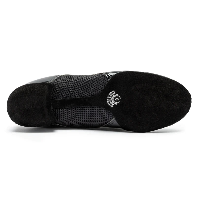 Romeo Men's Ballroom Shoes split-sole and wrap-around toe construction view by Blackpool Dance Store