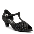 Vienna - Black Nubuck/Hologram Comfort Fit | International Dance Shoes — image 4