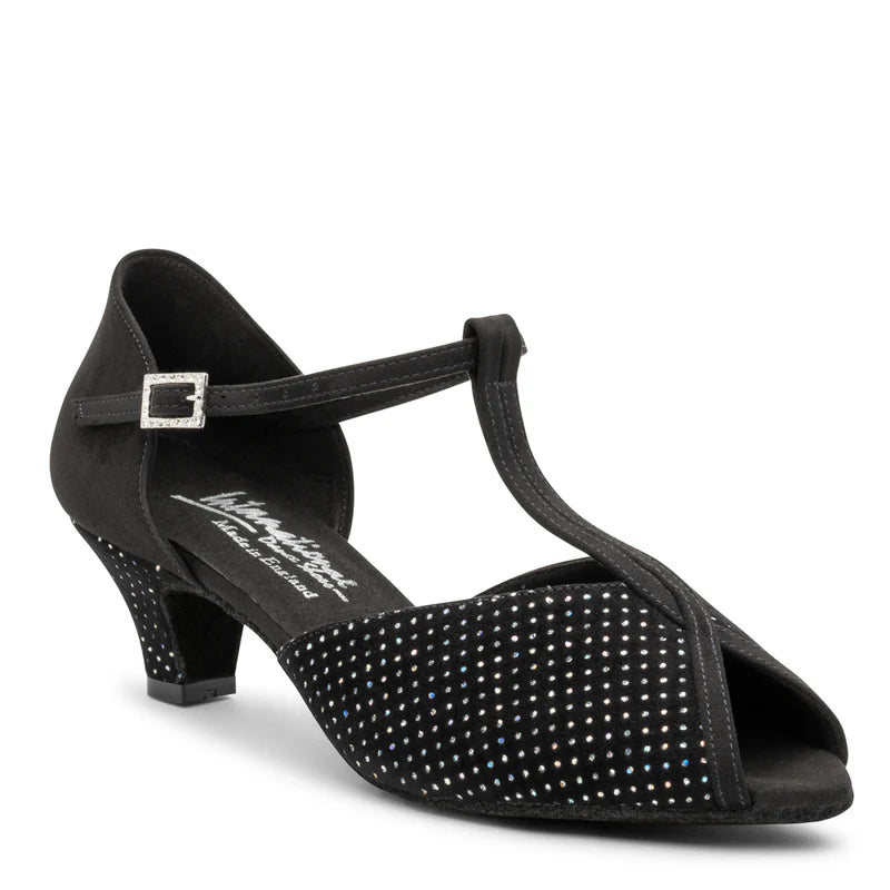 Vienna - Black Nubuck/Hologram Comfort Fit | International Dance Shoes — image 4