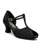 Vienna - Black Nubuck/Hologram Comfort Fit | International Dance Shoes — image 1