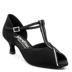 Vienna Sequin - Black Nubuck/Silver Sequin Comfort Fit | International Dance Shoes — image 3