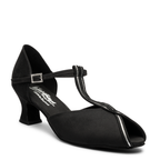 Vienna Sequin - Black Nubuck/Silver Sequin Comfort Fit | International Dance Shoes — image 1