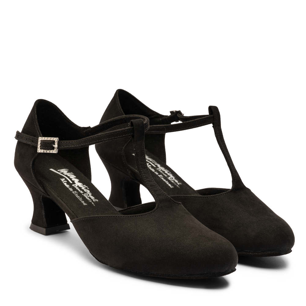 Zoe Comfort Fit - Black Nubuck | International Dance Shoes — image 2