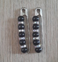 Crystal Beaded Ballroom & Latin Competition Number Pins (Pair)