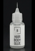 Blackpool Bling Hair and Body Cosmetic Adhesive 10ml needle applicator bottle next to its premium matte black protective product box.
