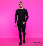 Everett men's Latin top — full-length view