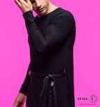 Everett men's Latin top showing the long sleeves