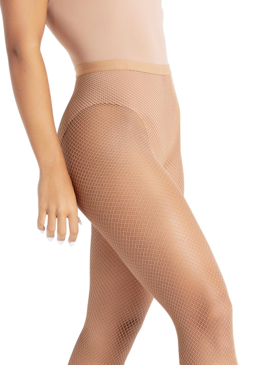 Capezio 3000 Professional Fishnet Tights in Suntan