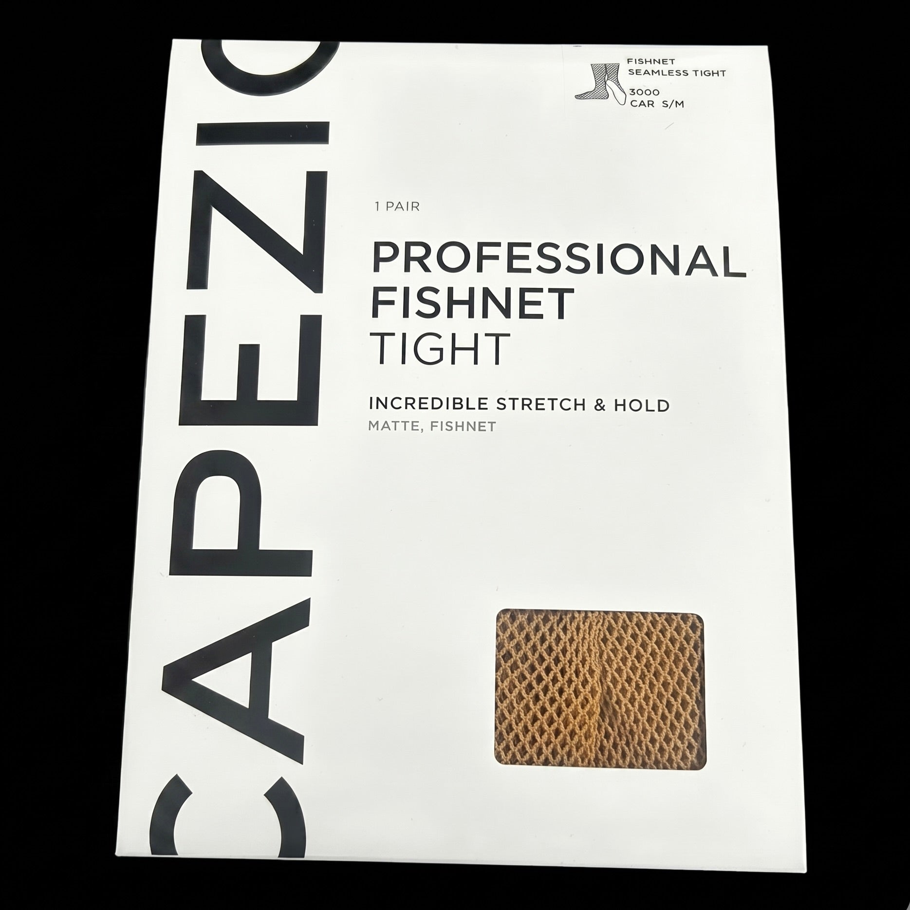 Capezio Professional Fishnet Tights in Caramel - Front View