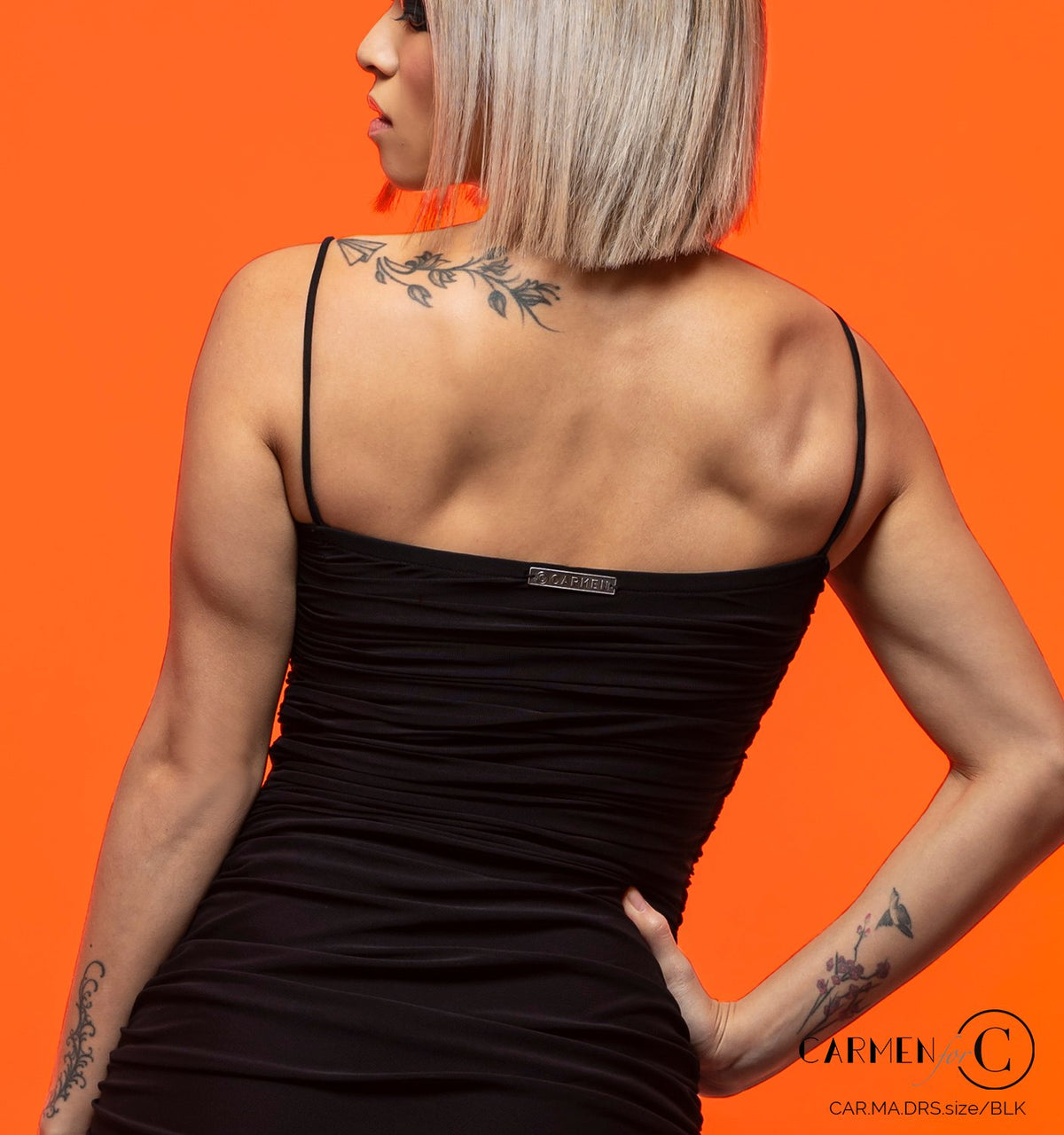 Close-up of the back of the Marilyn dress