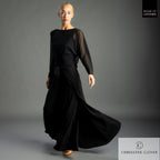 Chrisanne Clover Anya palazzo trousers flaring out in a turn